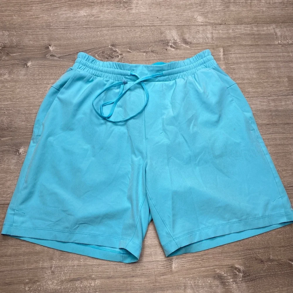 Lululemon Pace Breaker Shorts Mens M Blue Lined 7